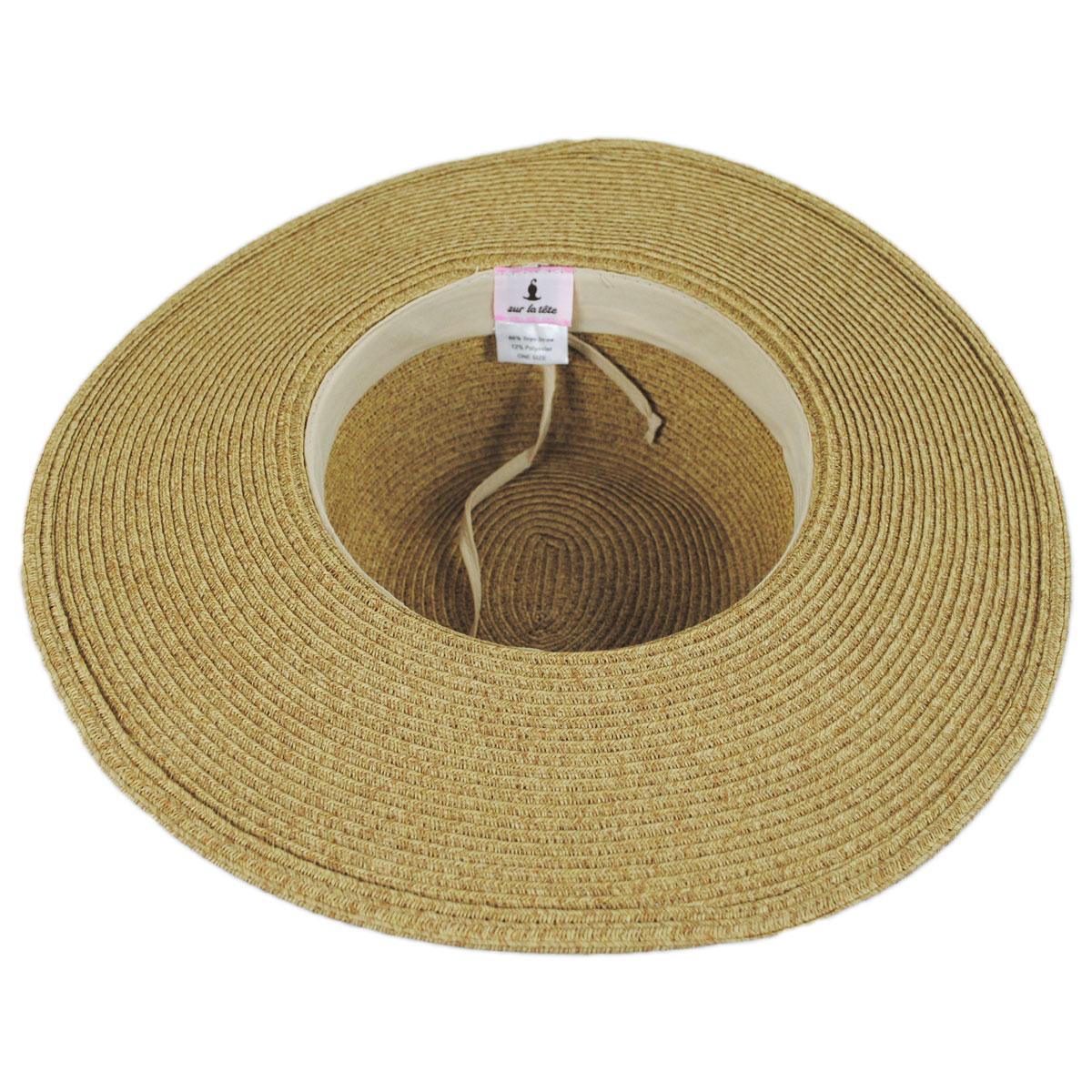 sur la tete | Wholesale Brighton Toyo Straw Sun Hat B2B Pre-Pack | B2B104203 | under | TOAST