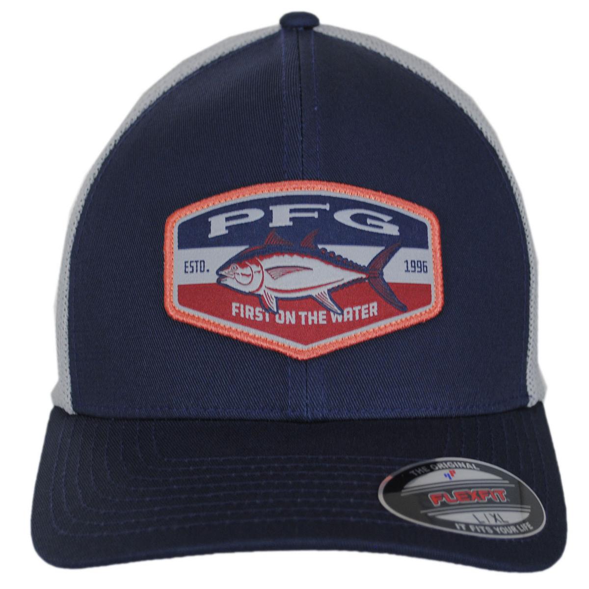 Columbia Sportswear | PFG Patch Mesh Flexfit Fitted Baseball Cap | 400087 | front | NOCTURNAL