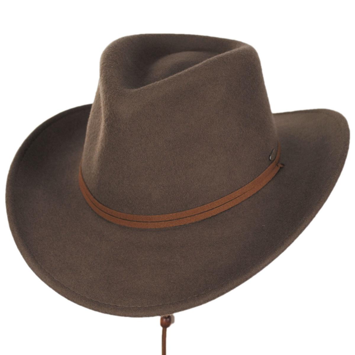 Crushable Wool Felt Earflap Outback – Village Hat Shop