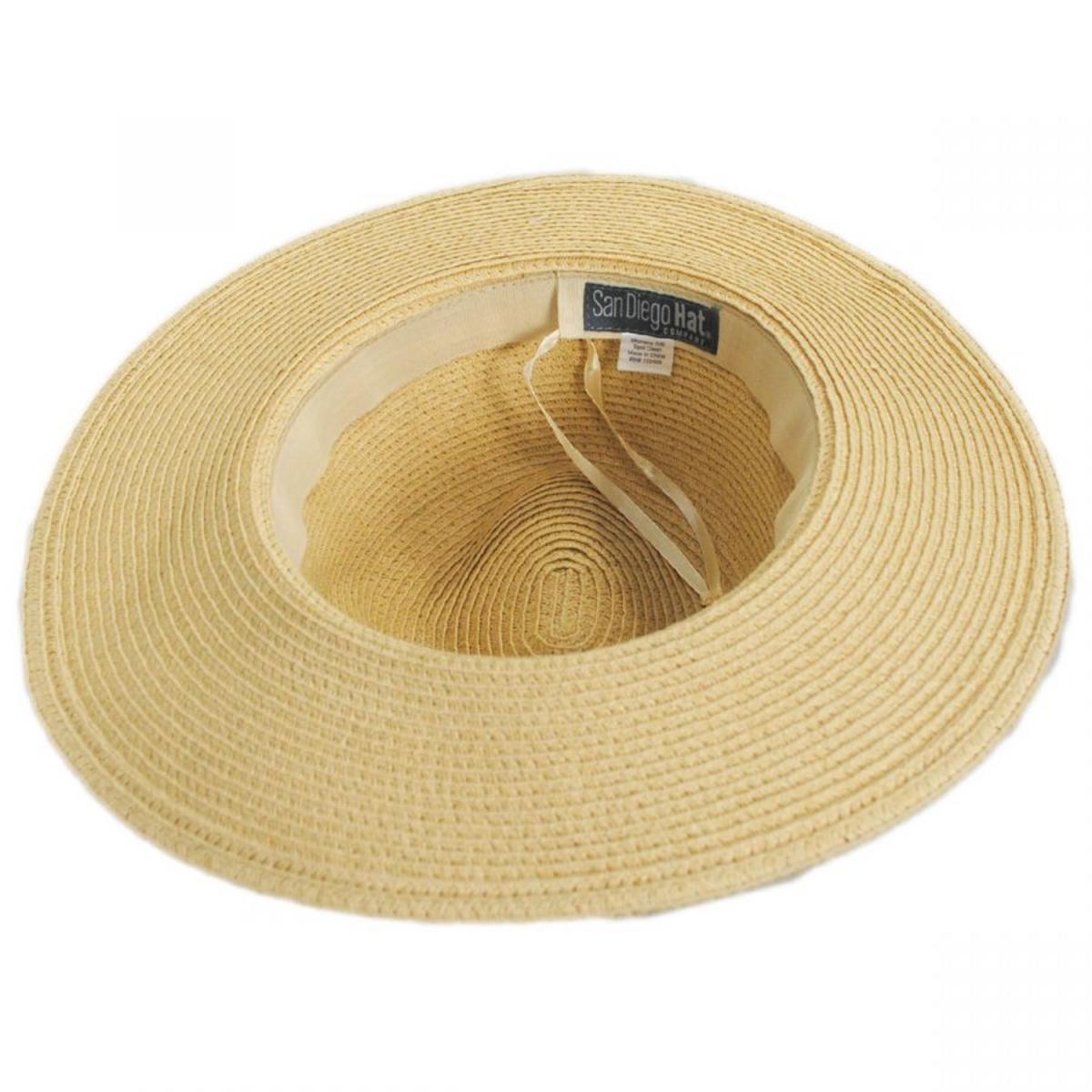 San Diego Hat Company | Ultrabraid Water Repellent Toyo Straw Fedora Rain Hat | 103653 | under | NATURAL
