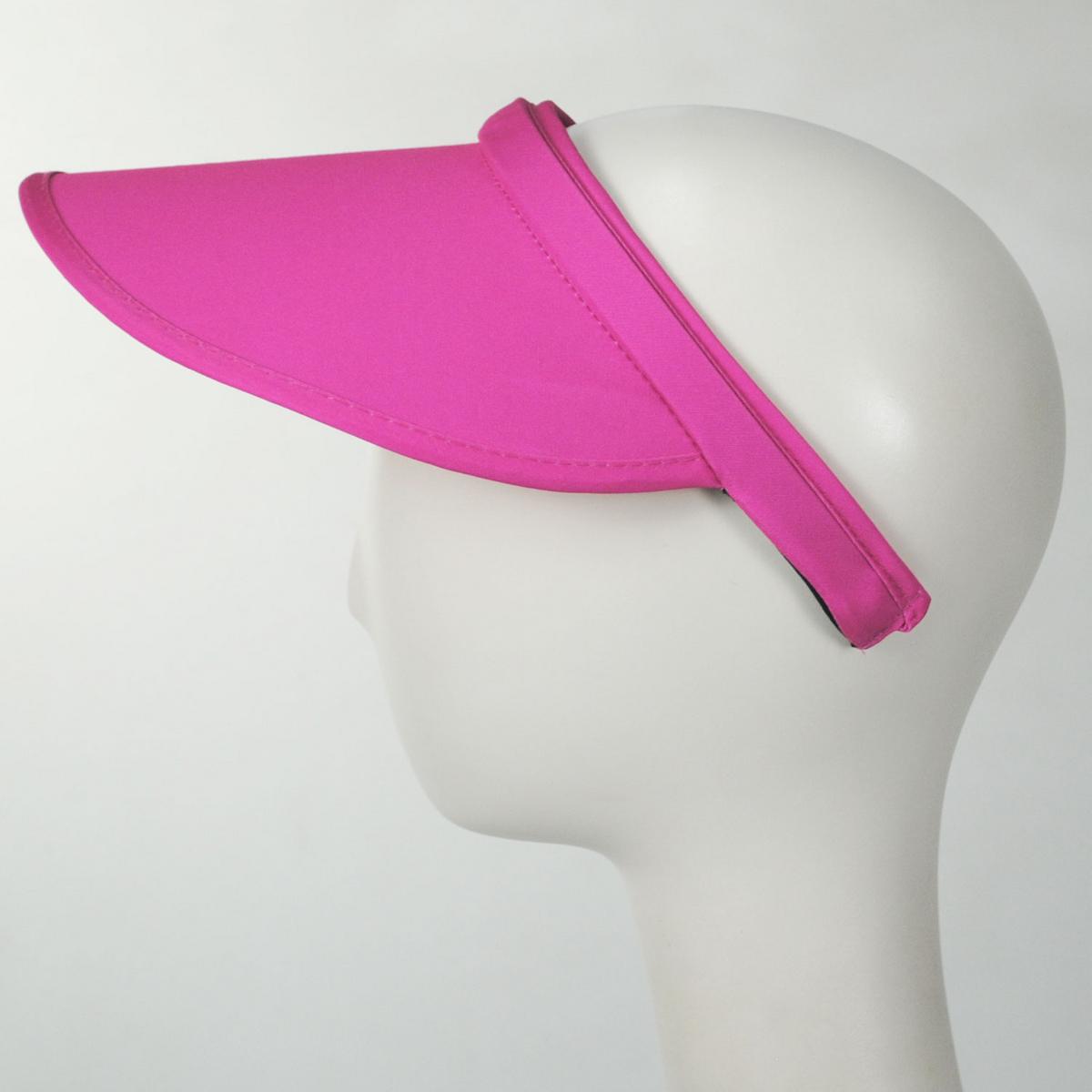 Cappelli | Maren Polyester Clip-On Visor | 195082 | profile | FUCHSIA