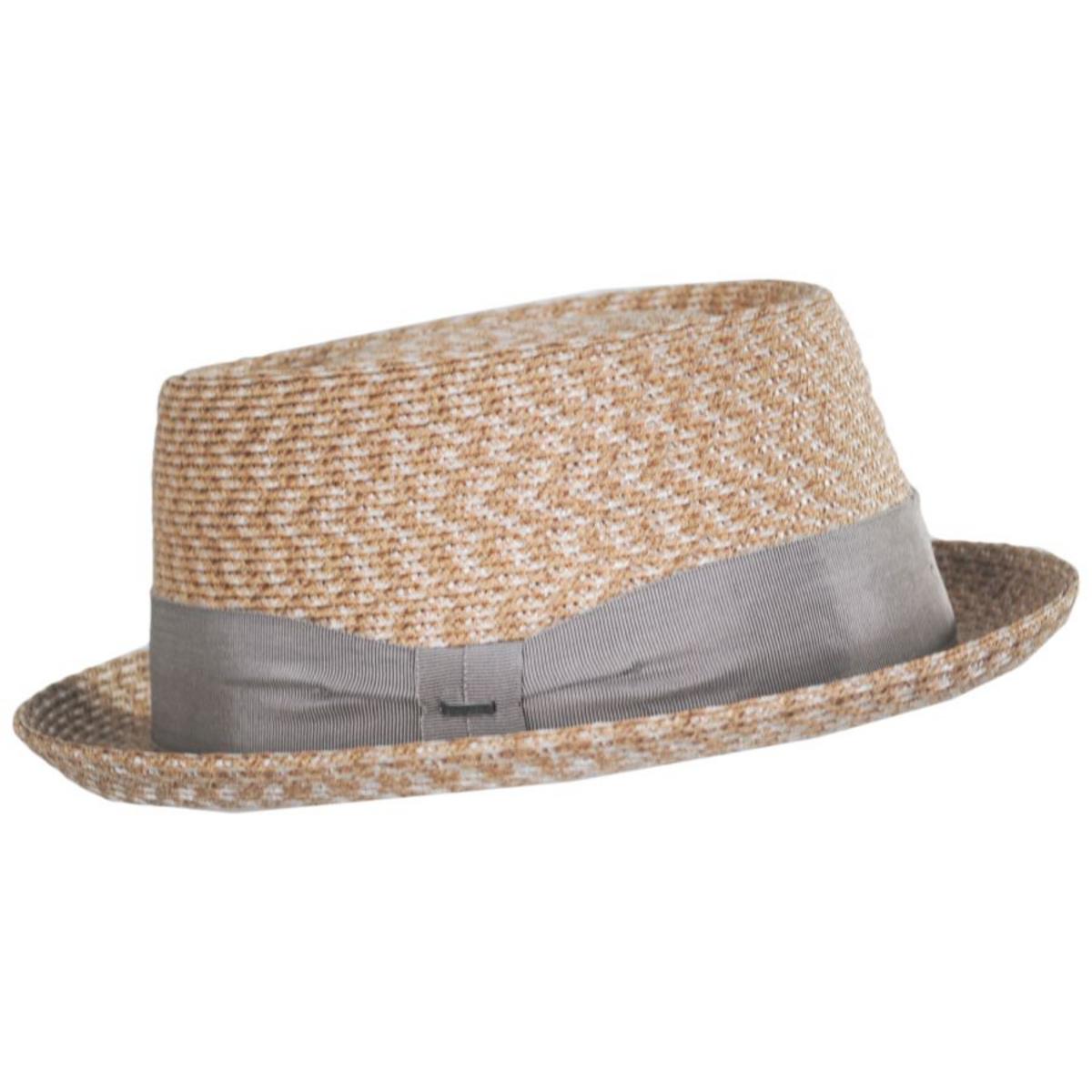 Bailey 1922 | Waits Sewn Braid Straw Pork Pie Hat | 127798 | profile | TAWNY