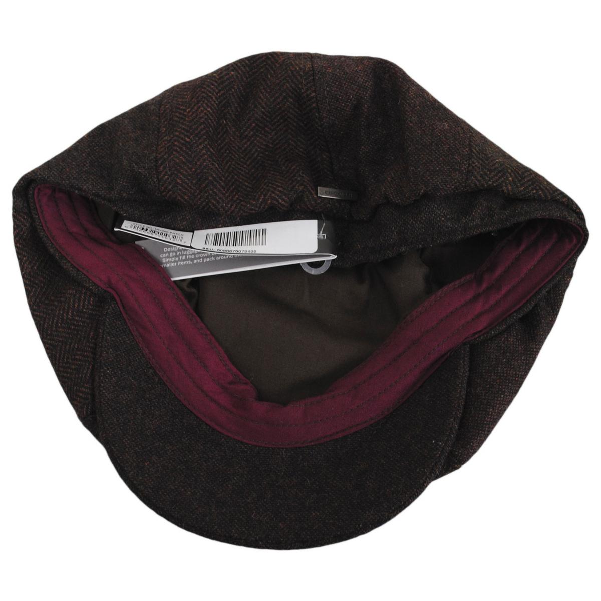 Dorfman Pacific | Berrycloth Wool Patchwork Newsboy Cap | 160185 | under | MULTI