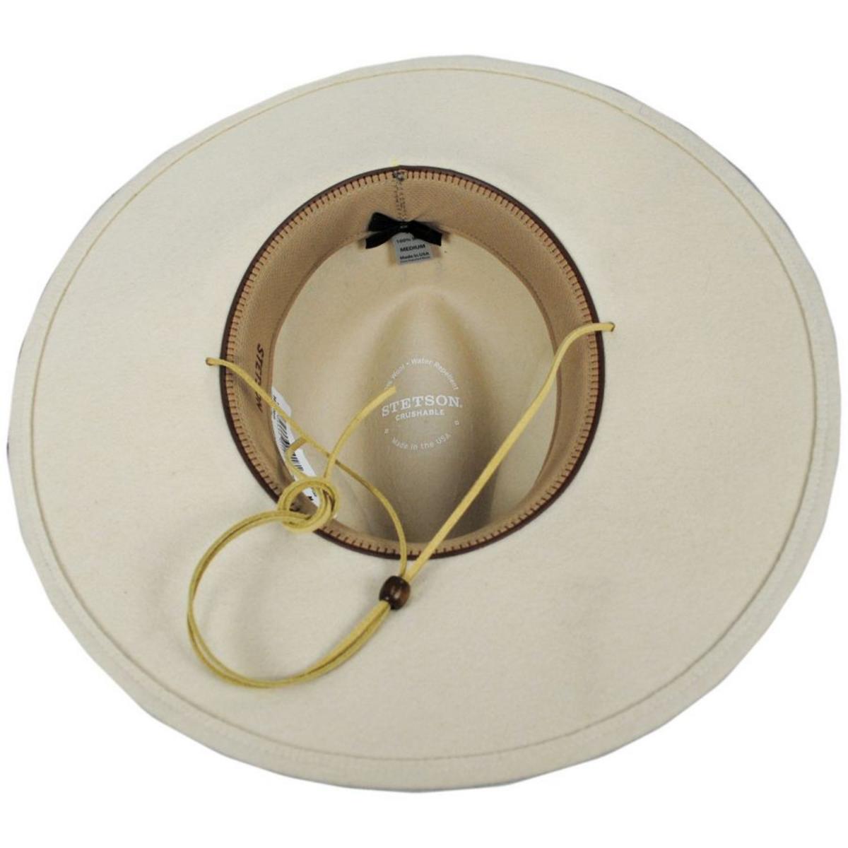 Stetson | Holden Crushable Wool Felt Aussie Hat | 130724 | under | SILVERBELLY