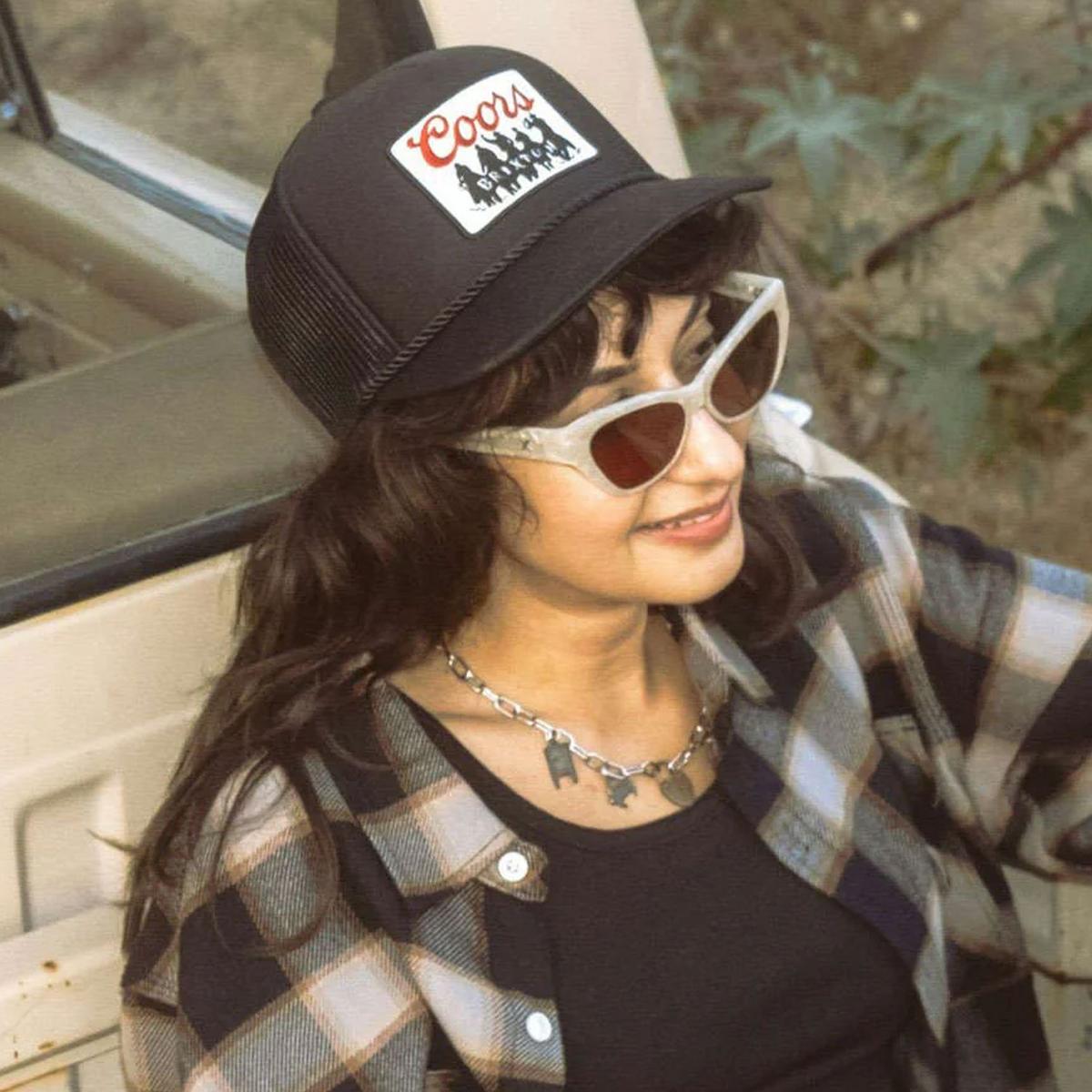 BRIXTON HATS | Coors Bandit HP Mesh Trucker Snapback Baseball Cap | 201848 | lsftwo | BLACK/BLACK