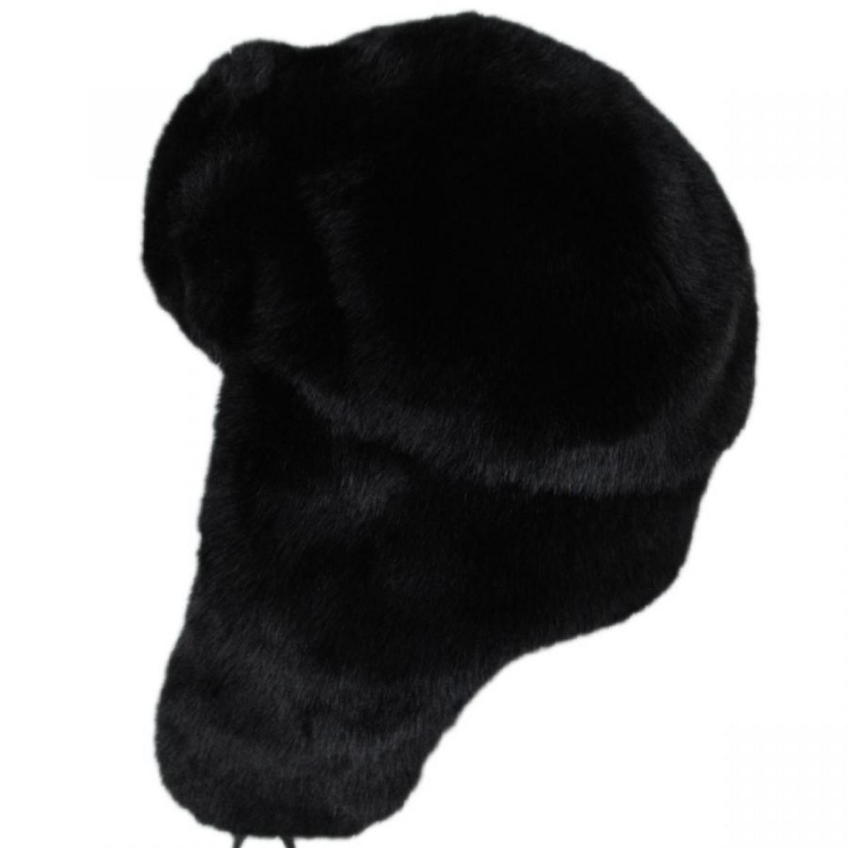 Kangol | Faux Fur Trapper Hat | 106827 | profile | BLACK