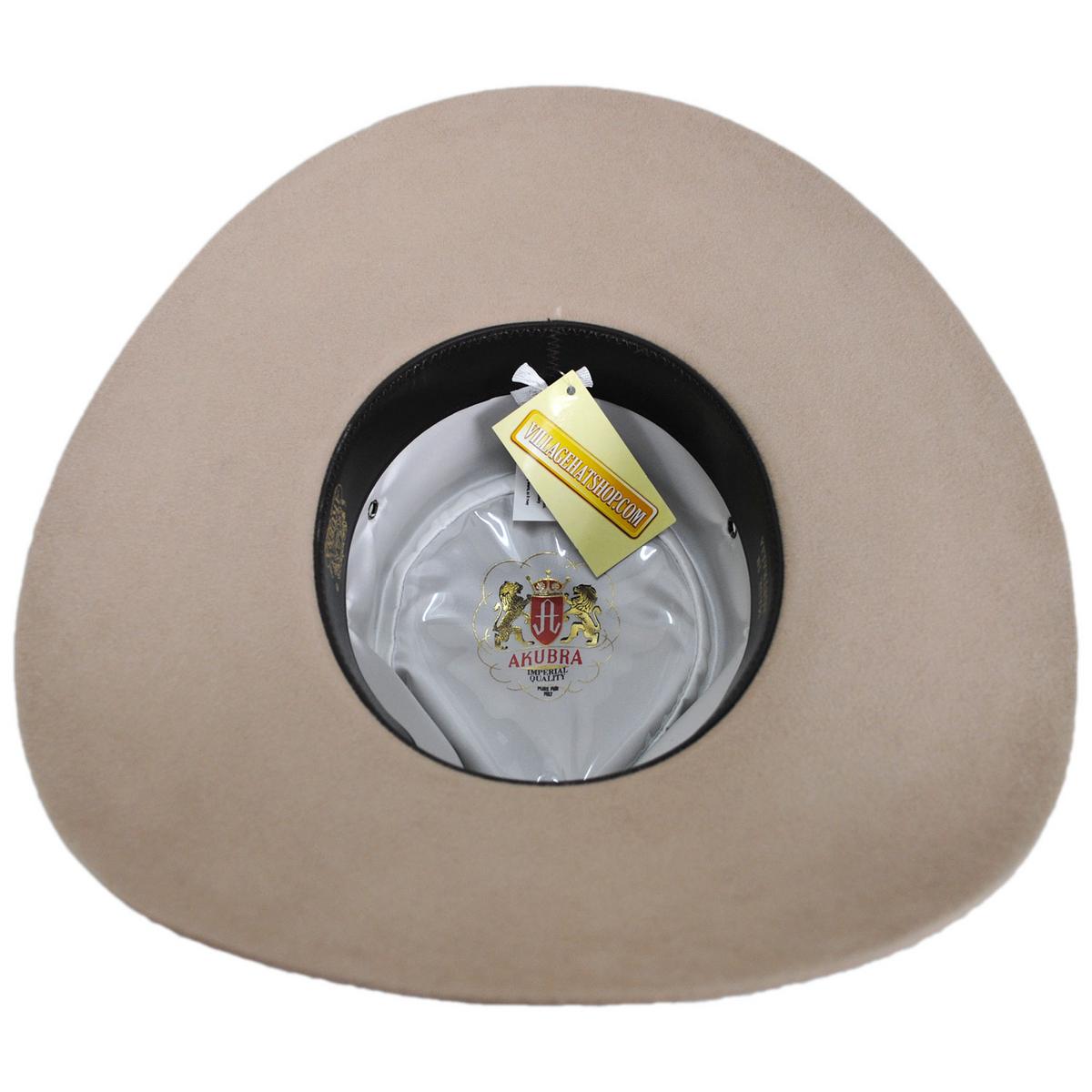 Akubra | Territory Fur Felt Australian Western Hat | 131703 | under | SAND