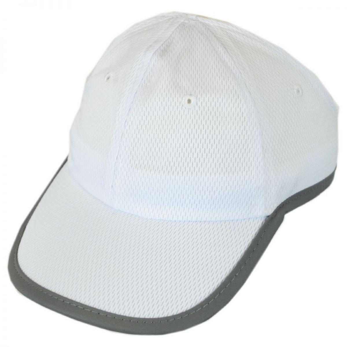 Chic Play | Genie Reflective Open Back Ponytail Baseball Cap | 401406 | lead | WHITE