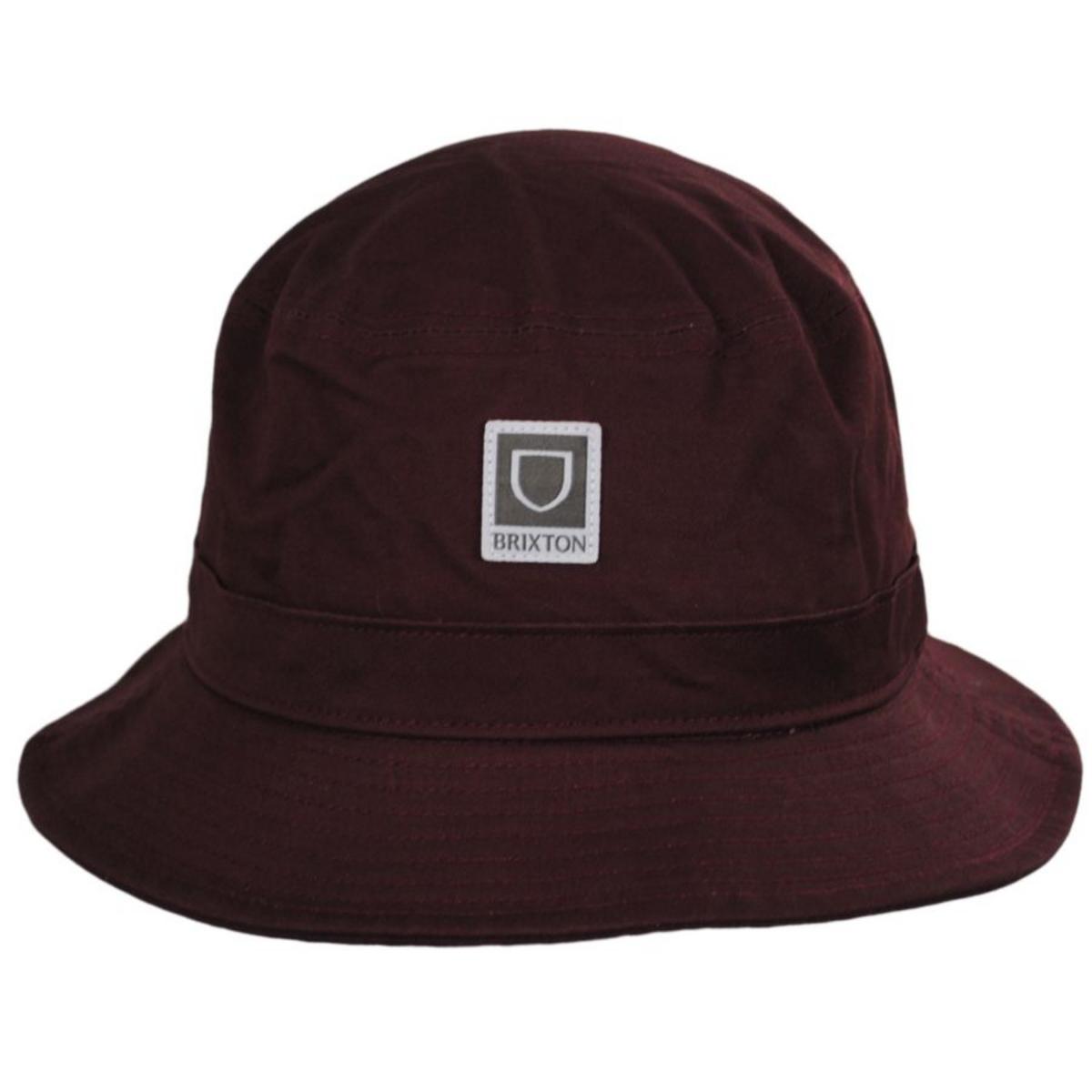 BRIXTON HATS | Beta Cotton Packable Bucket Hat - Standard Colors | 185525 | front | DARK BRICK
