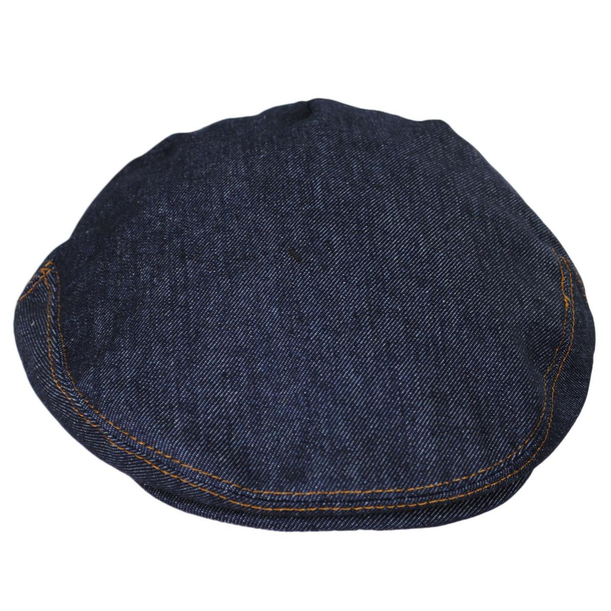 Jaxon Hats | Wholesale Denim Cotton Ivy Cap B2B Pre-Pack | B2B167702 | front | DENIM BLUE