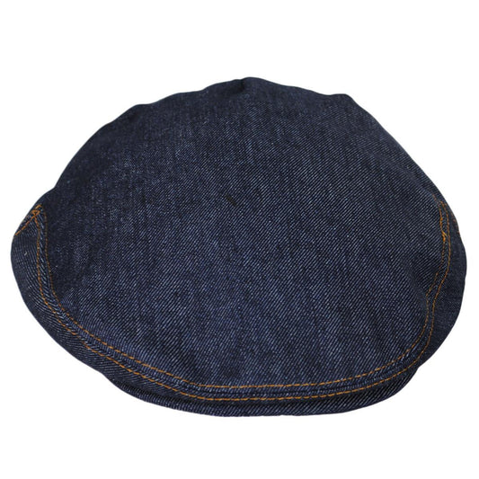 Jaxon Hats | Wholesale Denim Cotton Ivy Cap B2B Pre-Pack | B2B167702 | front | DENIM BLUE