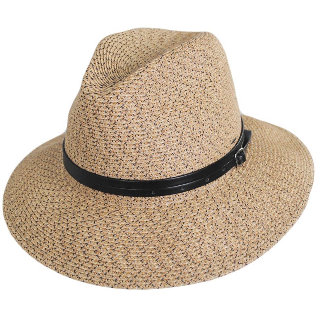 Bailey 1922 | Balans Roll Up Toyo Straw Blend Fedora Hat | 127762 | lead | TAUPE