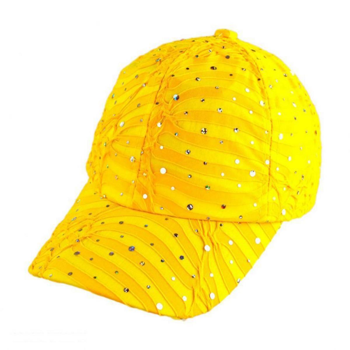 Something Special | Jewel Adjustable Baseball Cap | 222701 | lead | YELLOW