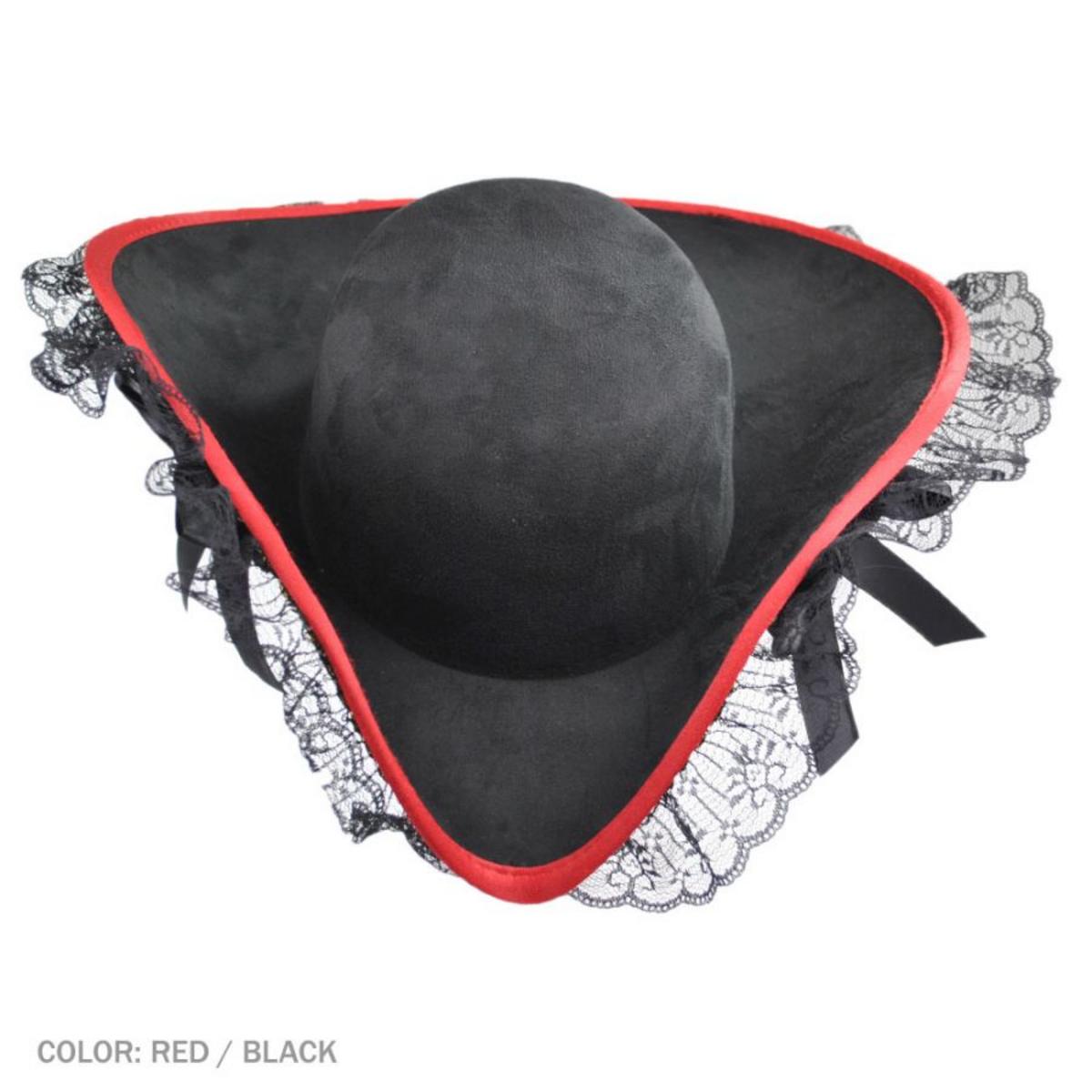 Elope | Lady Buccaneer Hat | 190337 | front | RED/BLACK