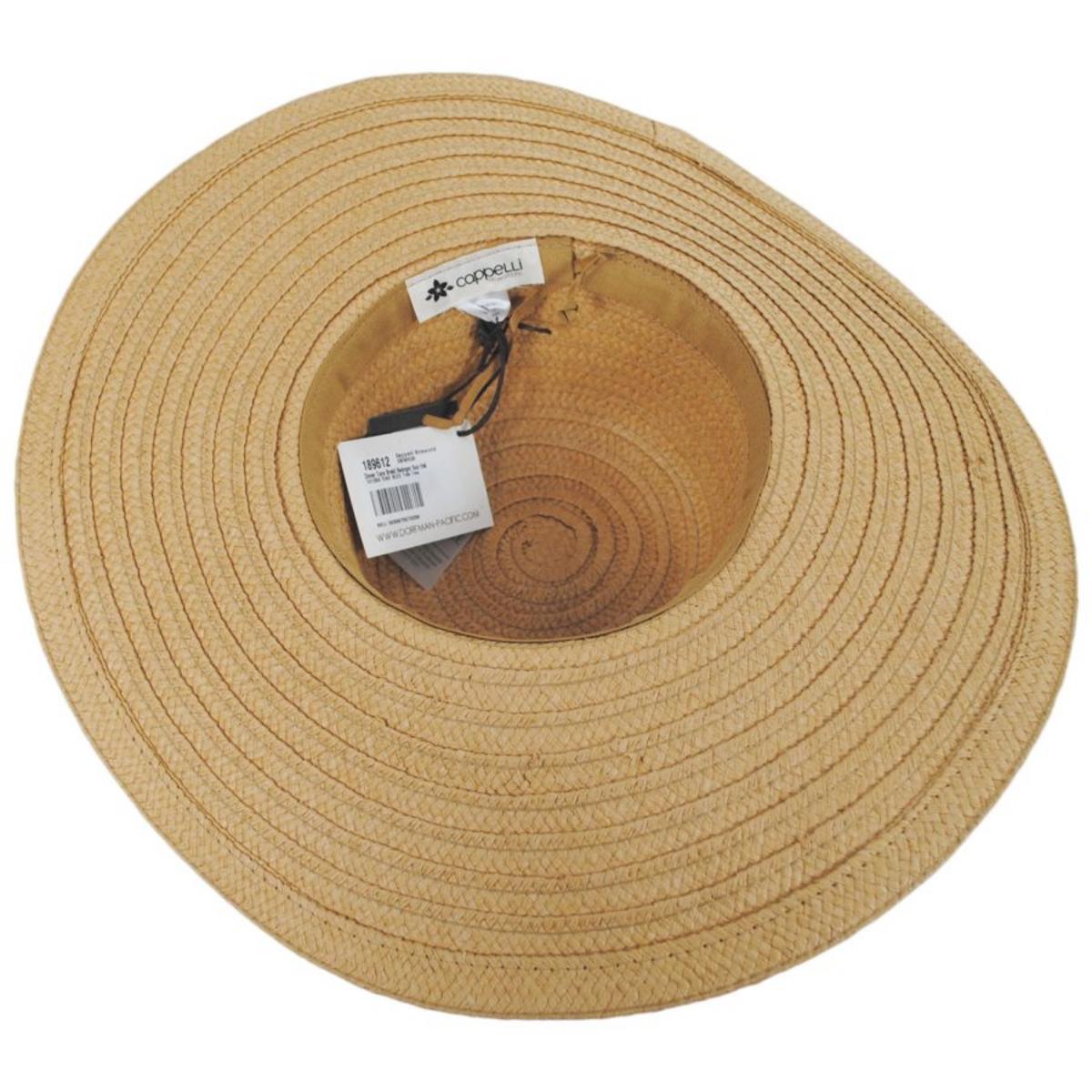 Cappelli | Dover Toyo Braid Swinger Sun Hat | 101260 | under | TEA