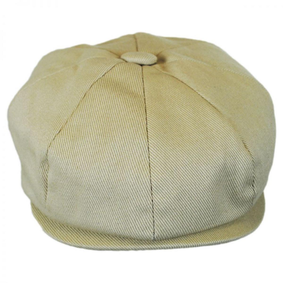 Jaxon Hats | Baby Cotton Newsboy Cap | 512108 | front | BEIGE