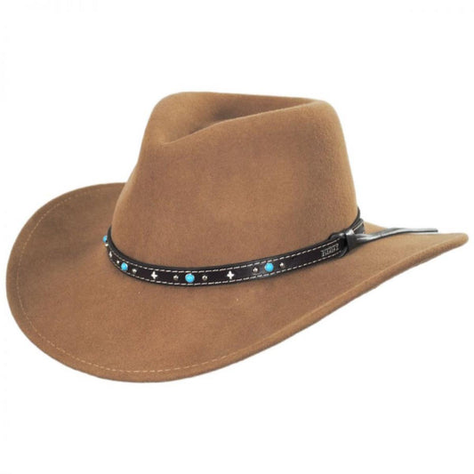 Eddy Bros | Destry Wool Felt Western Hat | 130126 | lead | PECAN