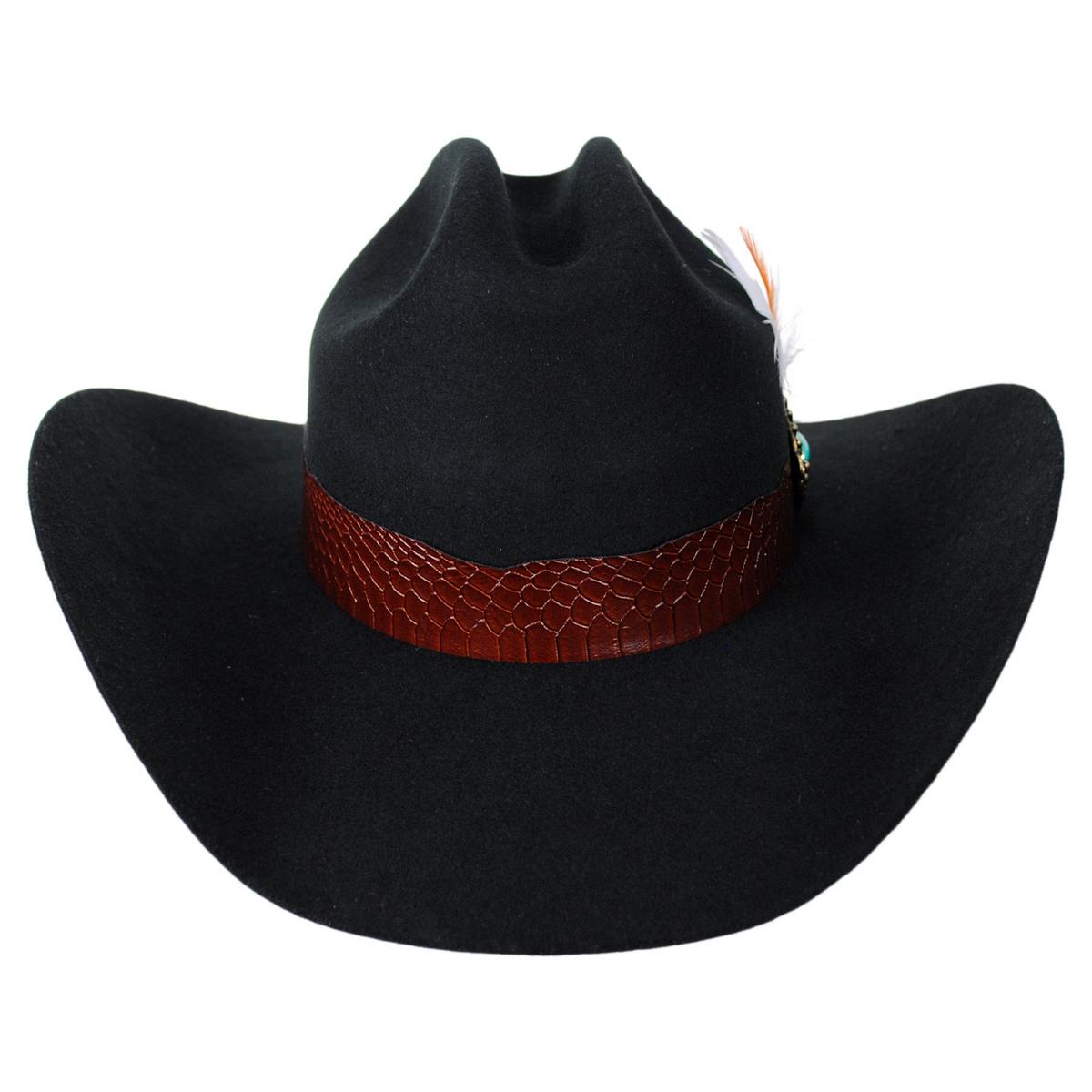 Charlie 1 Horse | Saddle Up Wool Felt Western Hat | 124968 | front | BLACK