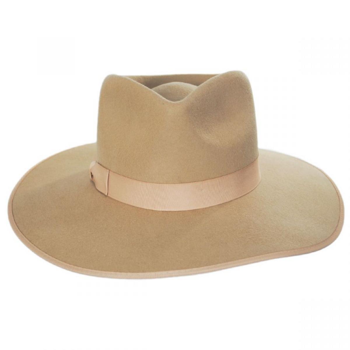 Lack of Color | Wool Felt Rancher Fedora Hat | 124303 | front | CARAMEL