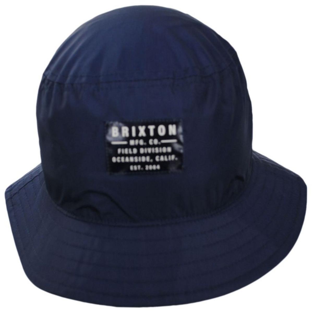 BRIXTON HATS | Vintage Nylon Packable Bucket Hat | 185542 | front | WASHED NAVY