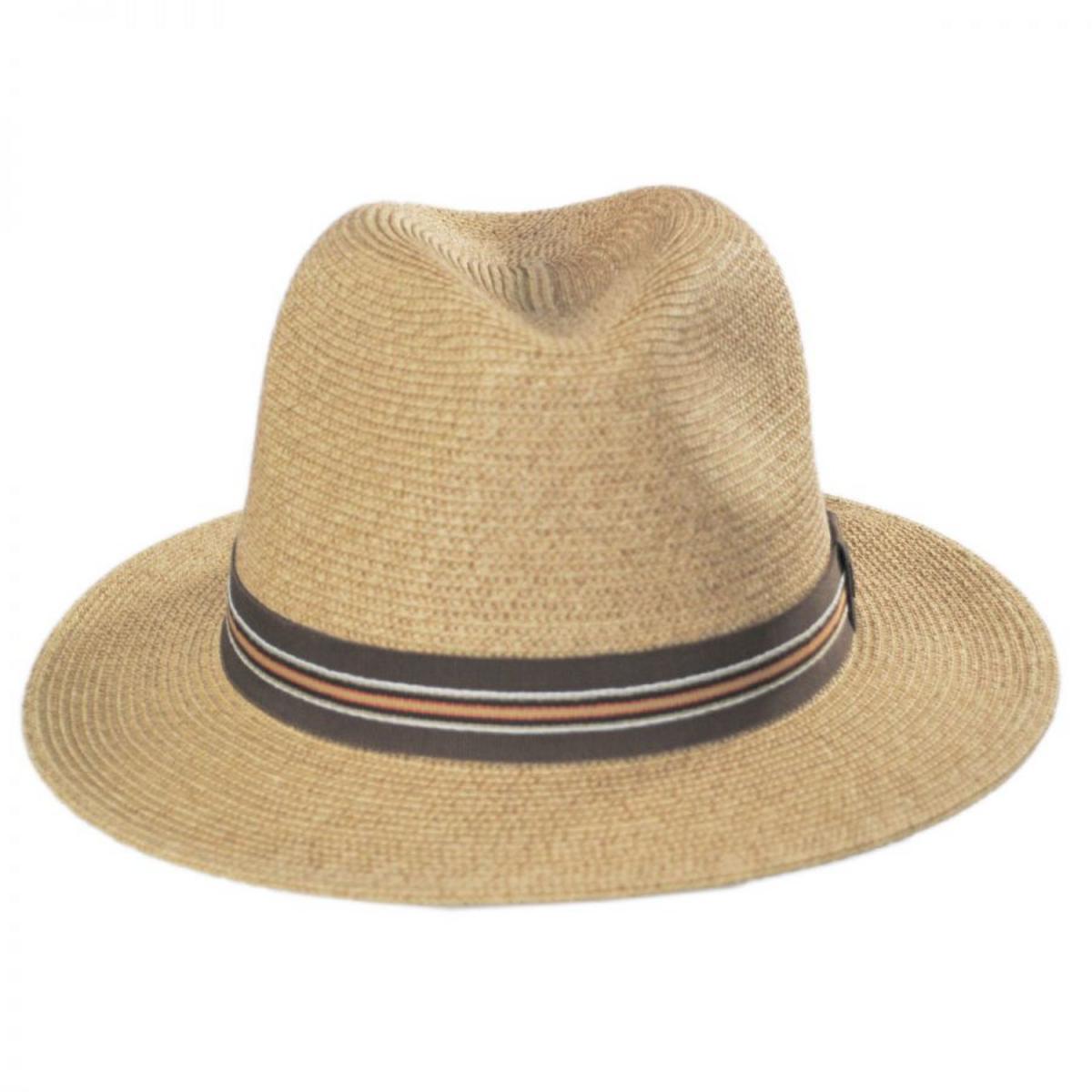 Bailey 1922 | Hester Toyo Straw Blend Fedora Hat | 127849 | front | SAND
