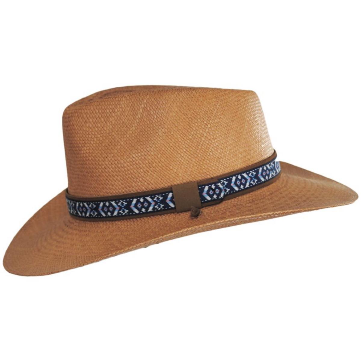 Bigalli | Tribu Panama Straw Outback Hat | 129232 | profile | PUTTY