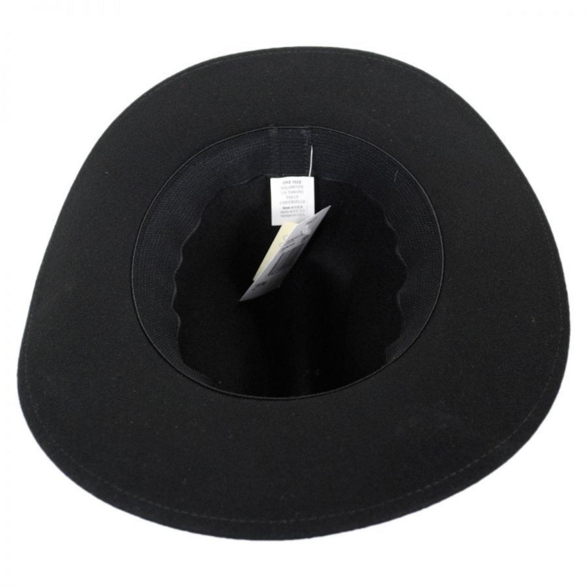 Eddy Bros | Kid's Bronco Jr Wool Felt Western Hat | 507601 | under | BLACK