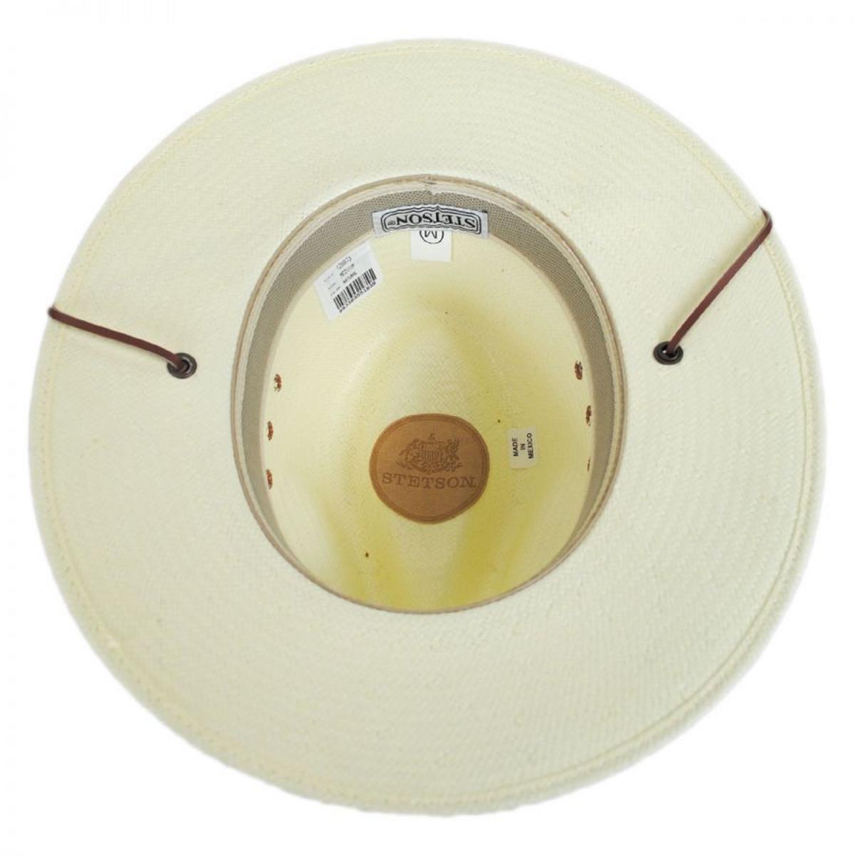 Stetson | Los Alamos Toyo Straw Safari Fedora Hat | 126973 | under | NATURAL