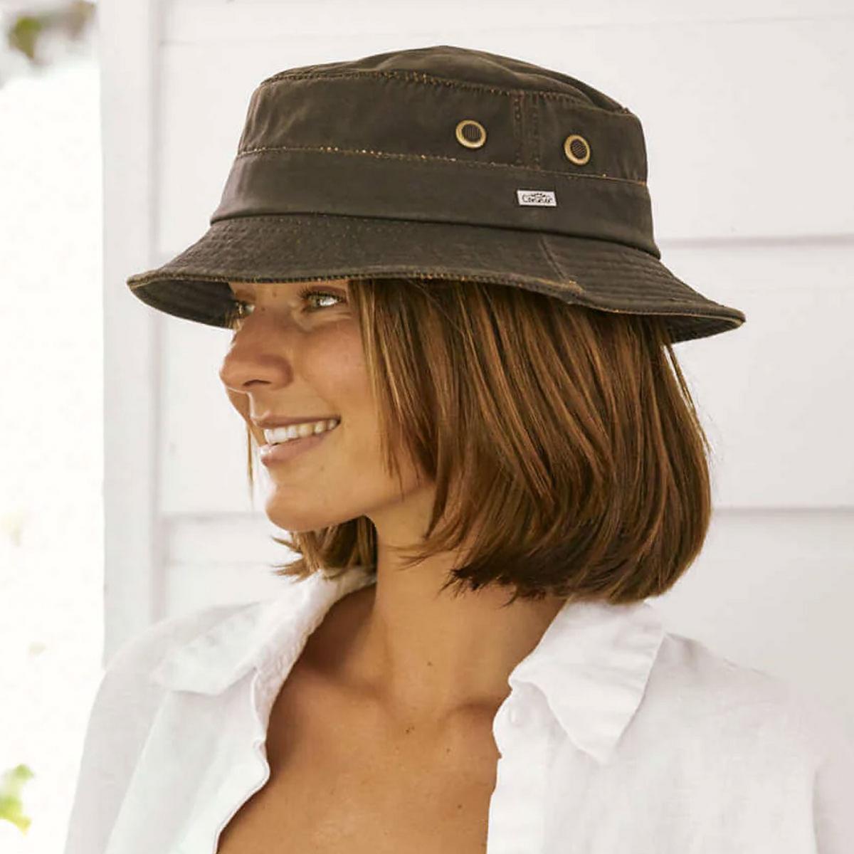 Conner | Weathered Cotton Bucket Hat | 402507 | lsftwo | BROWN