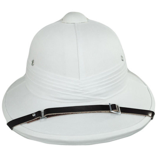Village Hat Shop | Wholesale Indian Pith Helmet B2B Pre-Pack - White | B2B155805W | front | WHITE