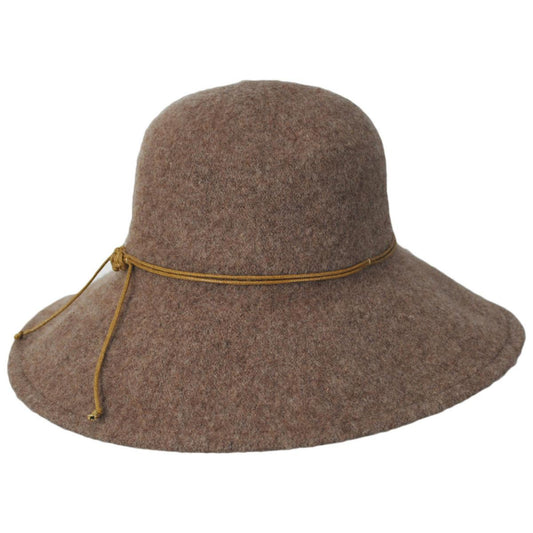 San Diego Hat Company | Park Lane Wool Knit Lampshade Hat | 108647 | front | BROWN