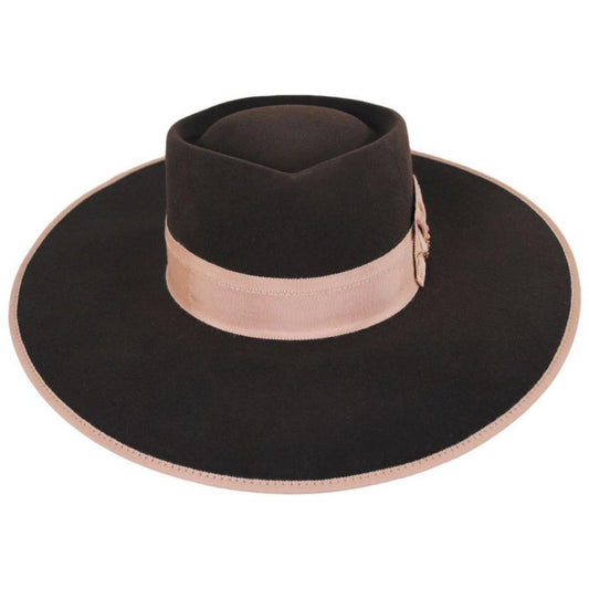 Renegade | Cowpuncher Wool and Angora Felt Gambler Hat | 100810 | front | BEAVER