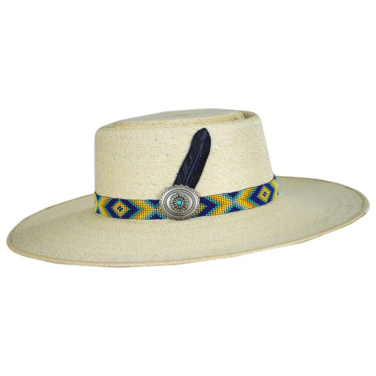 Charlie 1 Horse | Mamacita Palm Straw Gambler Hat | 101672 | profile | NATURAL