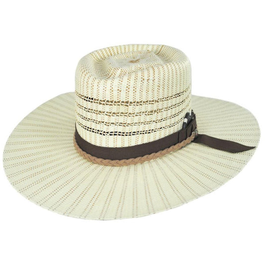 Biltmore | V.C. Diamond Bangora Straw Fedora Hat | 127588 | lead | IVORY