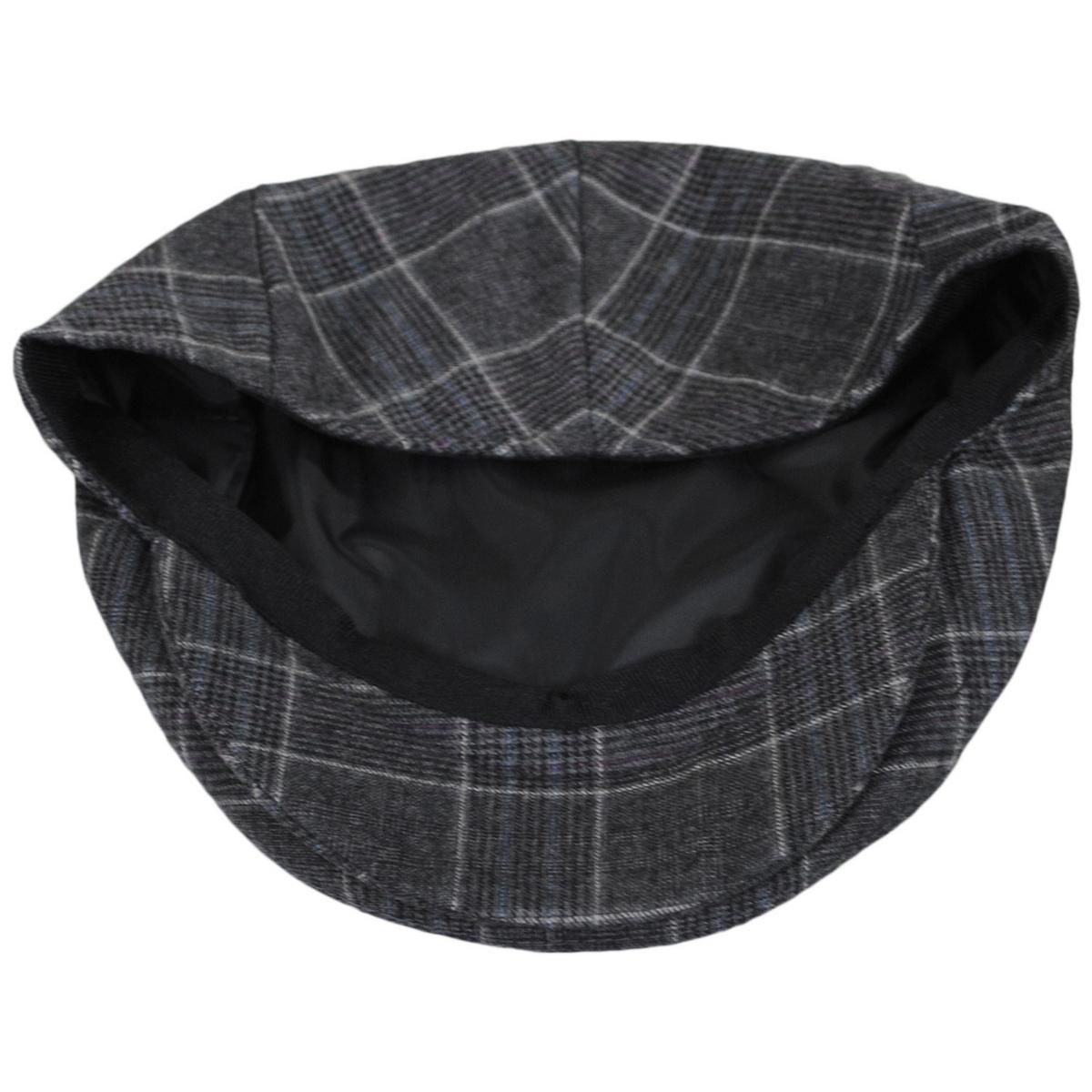 Baskerville Hat Company | Wholesale Aldwych Wool Glenplaid Ivy Cap B2B Pre-Pack | B2B167668 | under | CHARCOAL