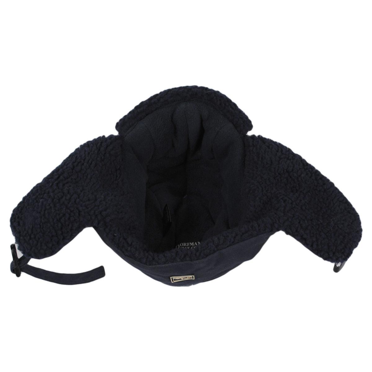 Dorfman Pacific | Boston Cotton Canvas Trooper Hat | 400165 | under | NAVY BLUE