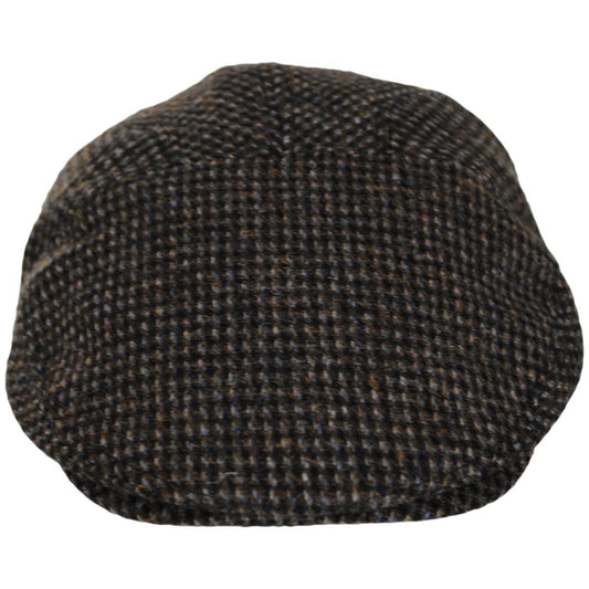 Bailey 1922 | Penner Wool Blend Check Ivy Cap | 167228 | front | BLACK SUB CHECK