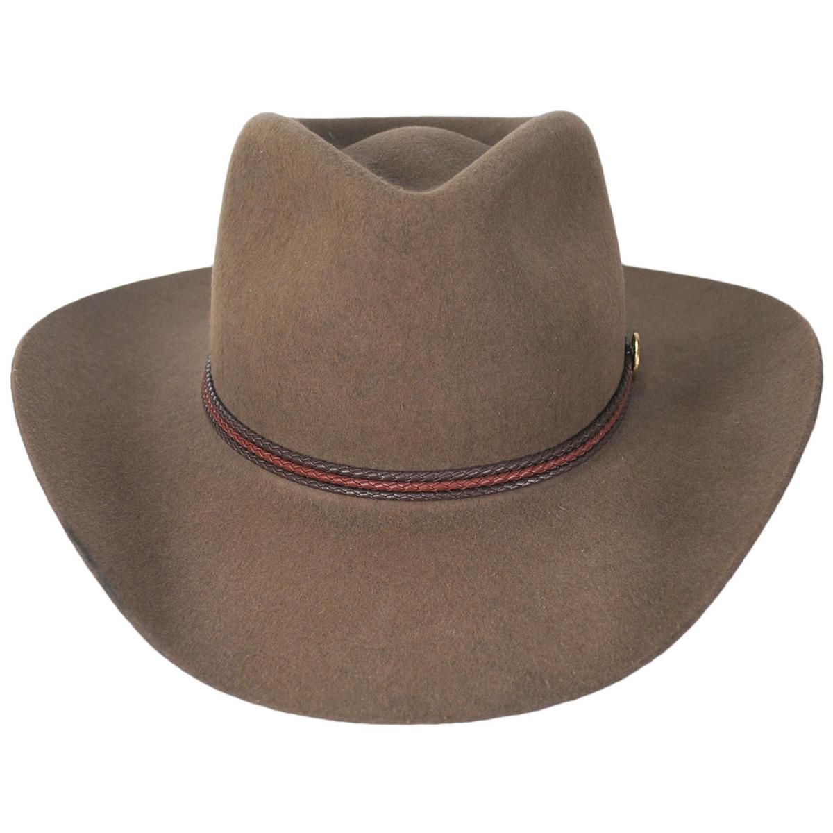 Stetson | Woodrow Wool Felt Western Hat | 130738 | front | PECAN