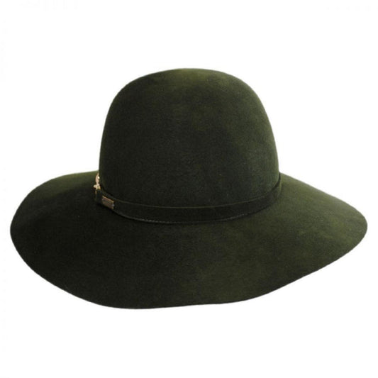 Betmar | Hannah Wool LiteFelt Floppy Hat | 123197 | front | OLIVE GREEN