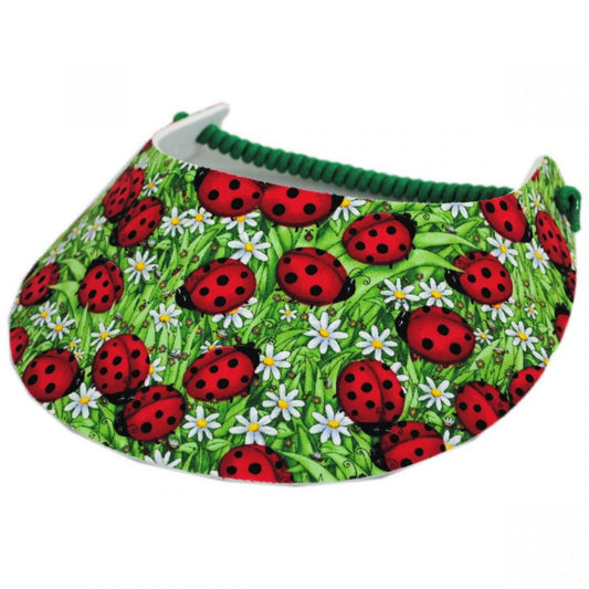 The Incredible Sunvisor | Springlace Ladybug Sunvisor | 196355 | lead | RED/GREEN