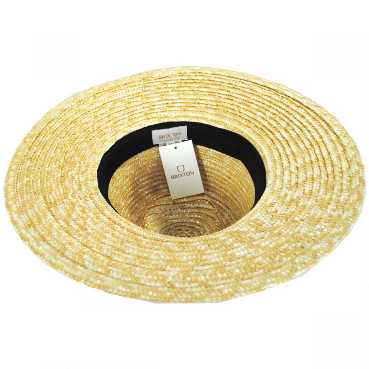 BRIXTON HATS | Joanna Wheat Straw Fedora Hat | 104012A | under | HONEY/CATTLE