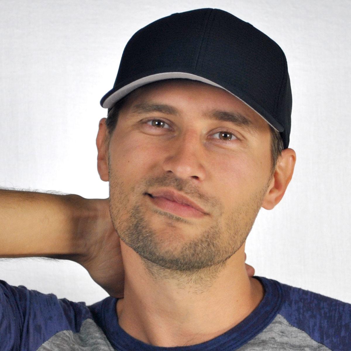 Flexfit | Cool and Dry Flexfit Fitted Baseball Cap | 221505 | lsmtwo | BLACK