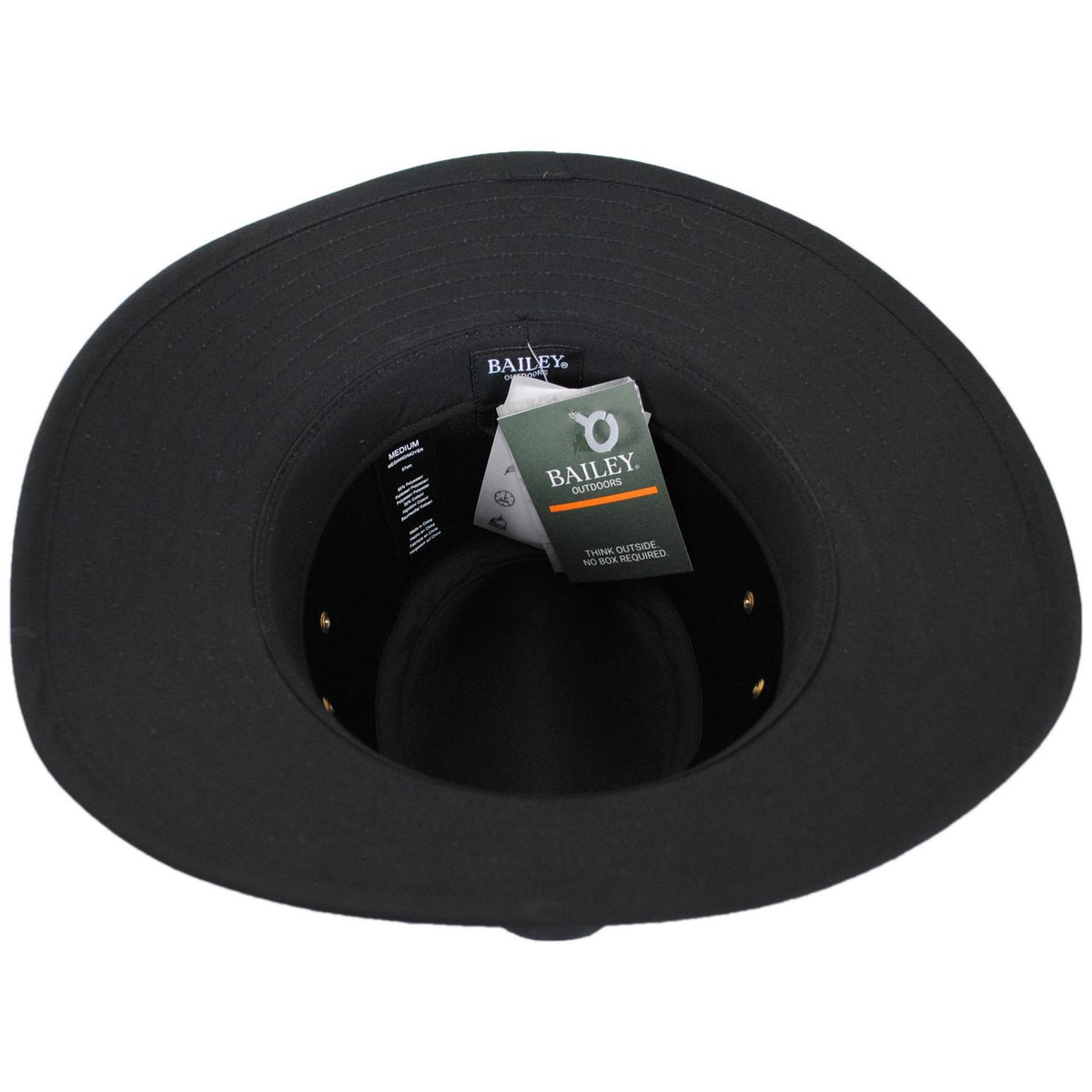 Bailey 1922 | Dalton Cotton Blend Rain Safari Fedora Hat | 147433 | under | BLACK