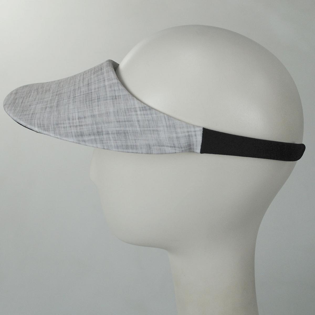 No Headache | Linen Midsize Visor | 195910 | profile | CLOUDY GREY