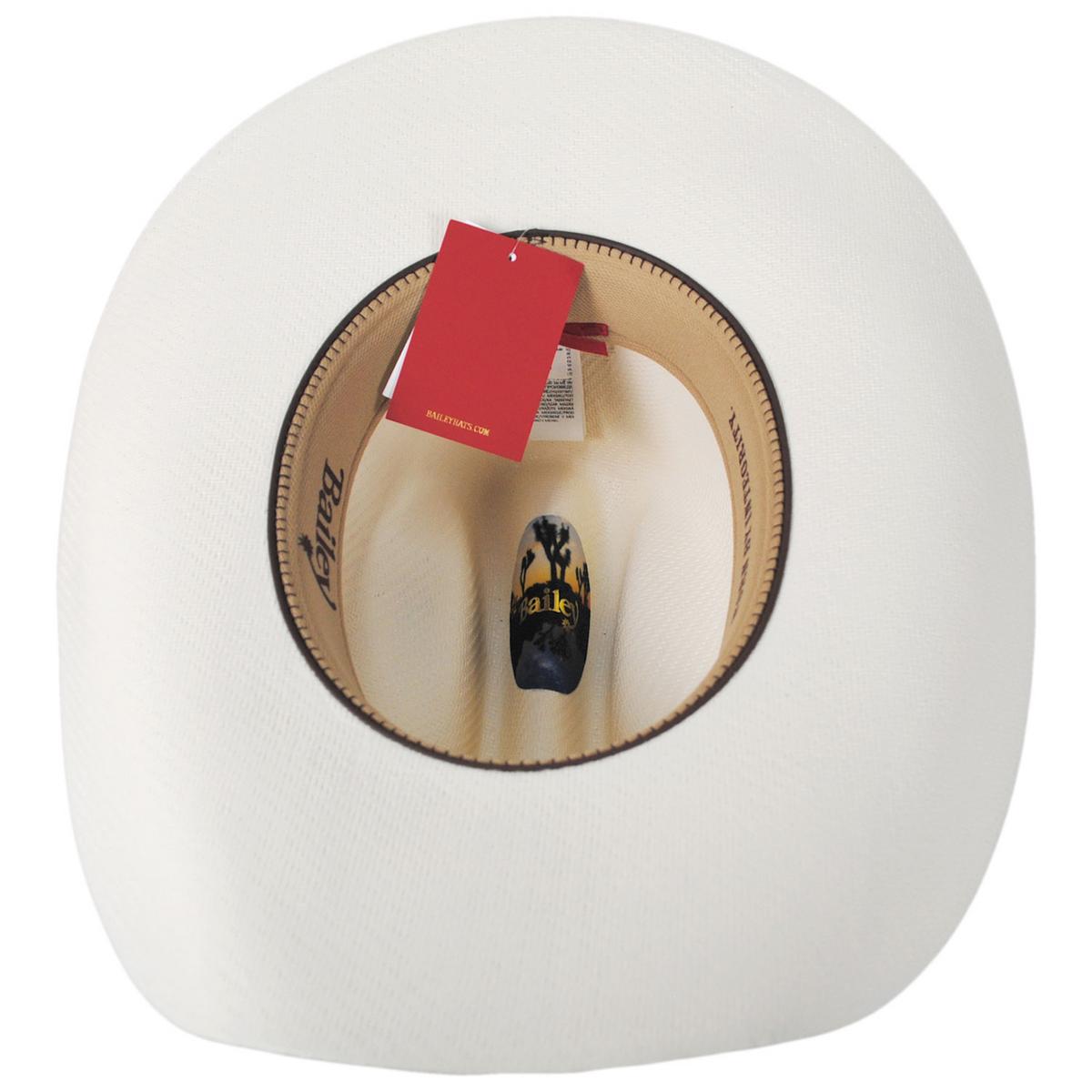 Bailey Western | Farson 7X Shantung Straw Western Hat | 127910 | under | IVORY