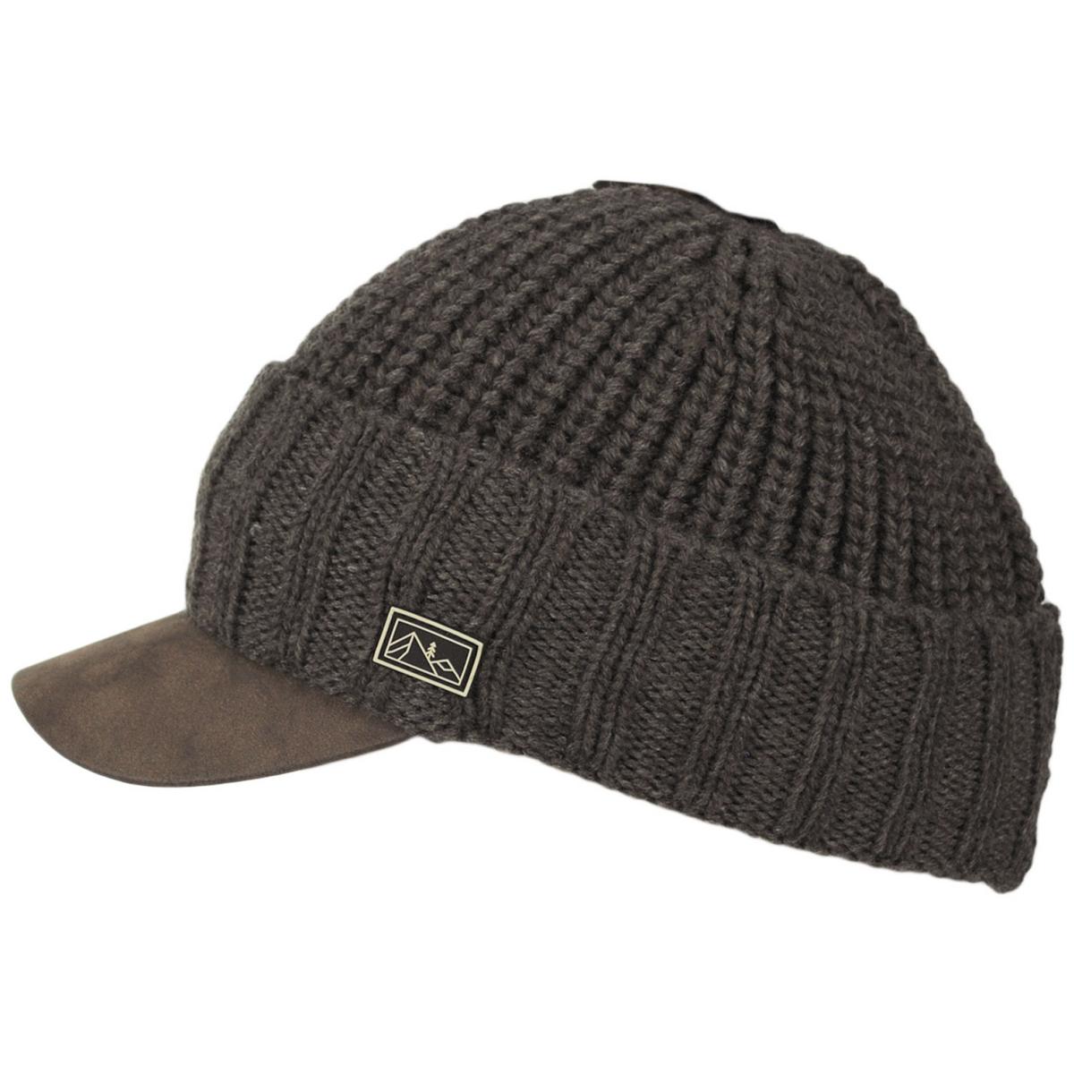 Dorfman Pacific | Summit Rib-Knit Radar Cap | 500044 | profile | BROWN