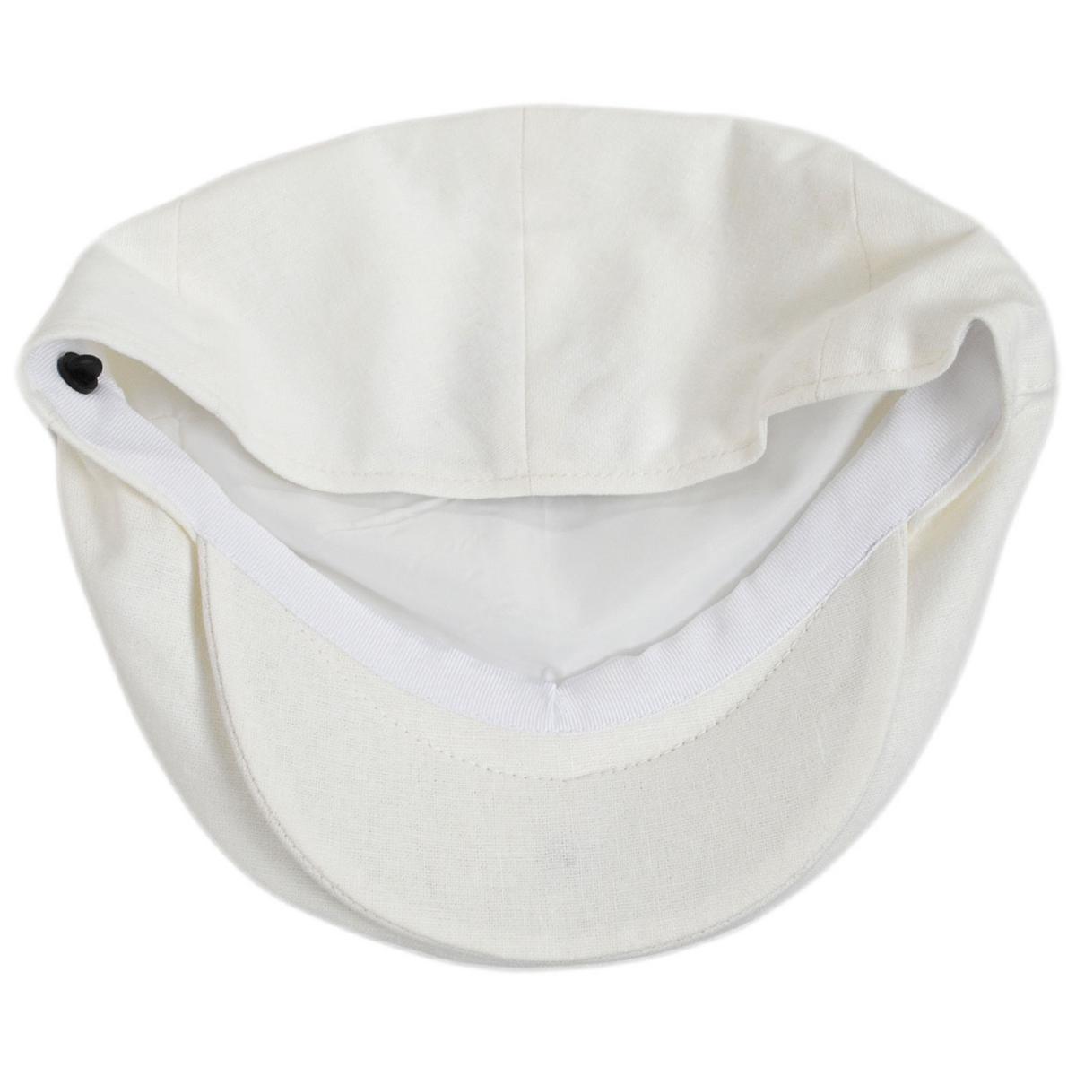 Jaxon Hats | Wholesale Linen and Cotton Ivy Cap B2B Pre-Pack | B2B167732 | under | WHITE