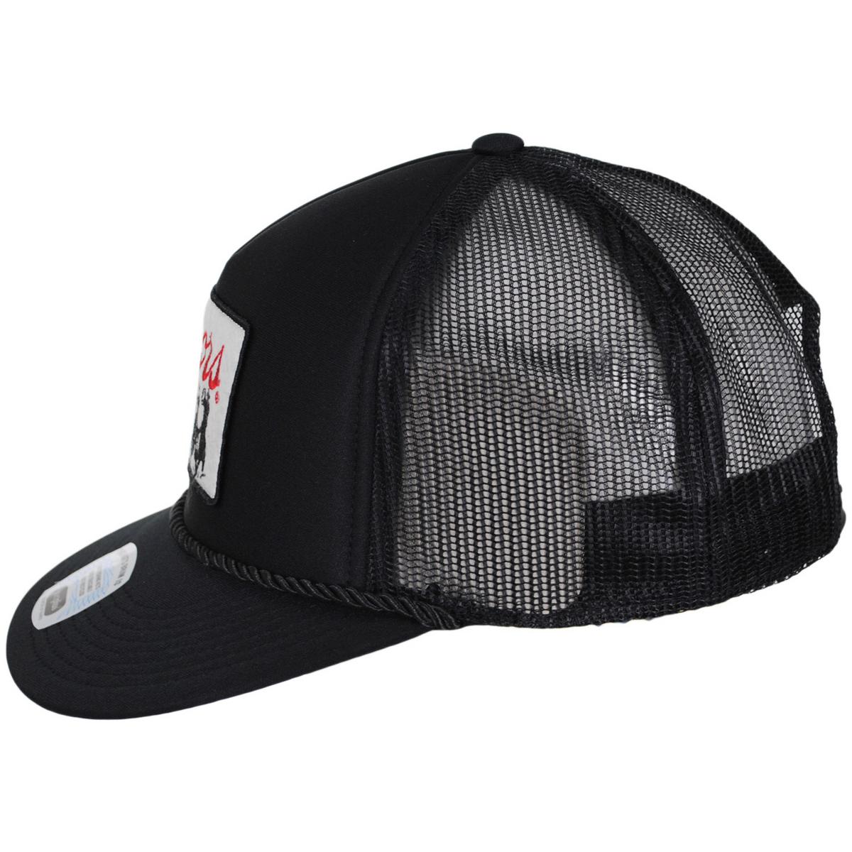 BRIXTON HATS | Coors Bandit HP Mesh Trucker Snapback Baseball Cap | 201848 | profile | BLACK/BLACK