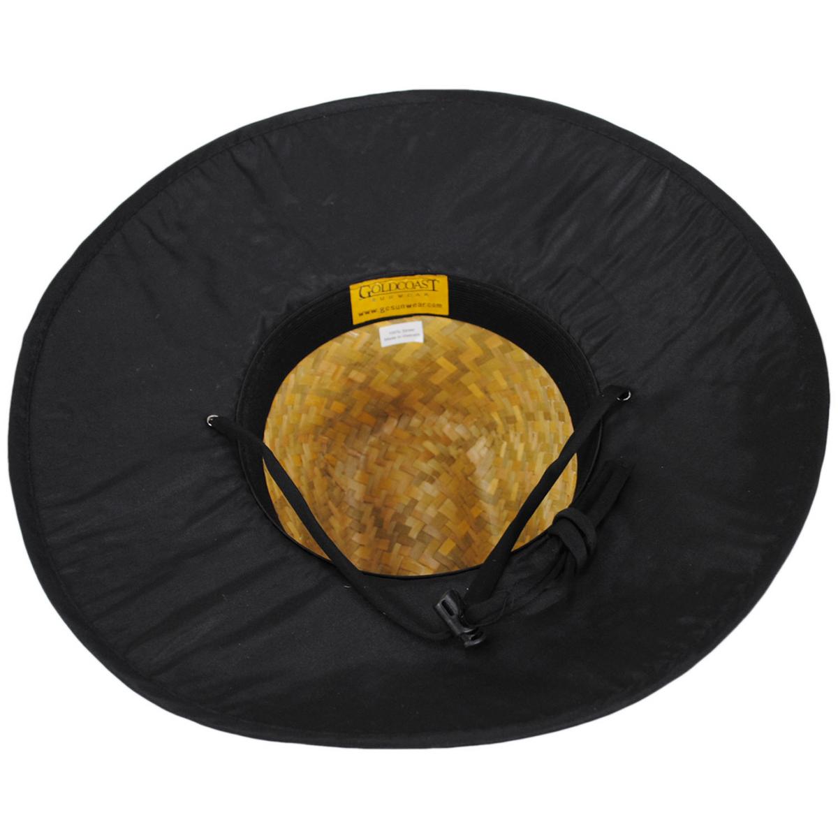 Peter Grimm | Kenny Solid Straw Lifeguard Hat | 127215 | under | BLACK
