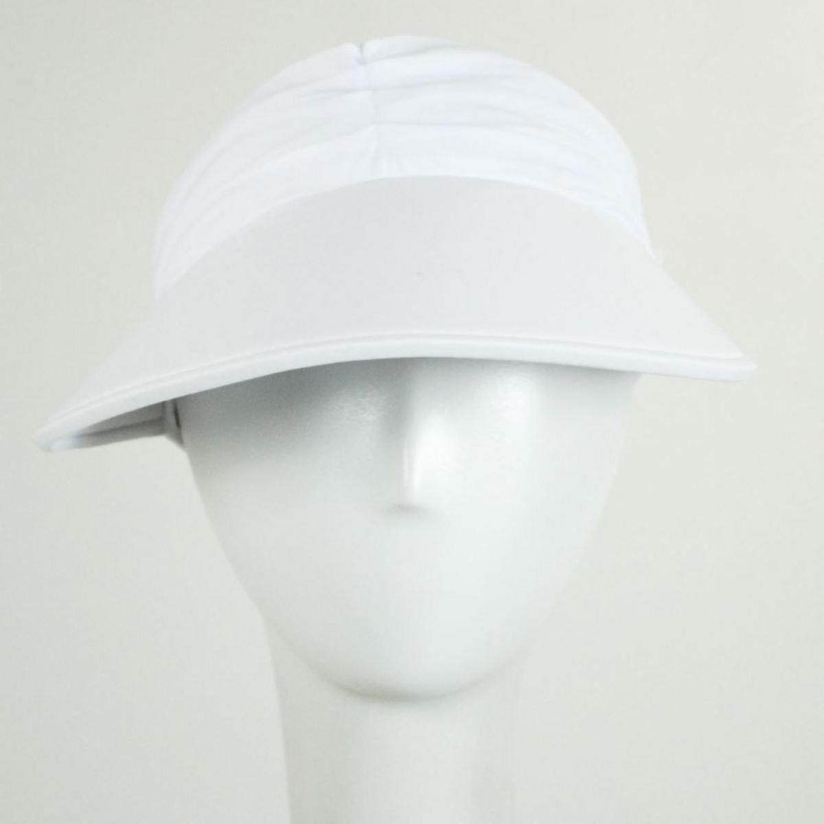 Ruched Crown Swim Visor
